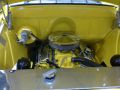 yellow truck engine bay